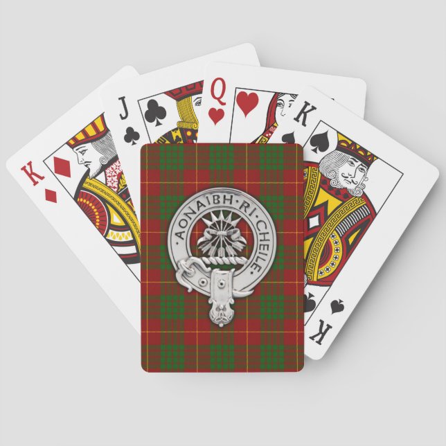 Clan Cameron Crest & Tartan Playing Cards (Back)