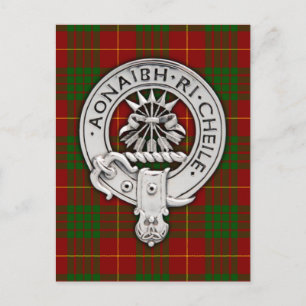Clan Cameron Crest & Tartan Postcard