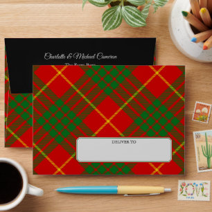 Clan Cameron Tartan Envelope
