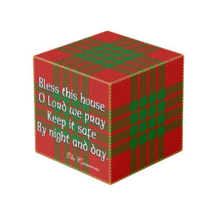 Clan Cameron Tartan House Blessing Cube