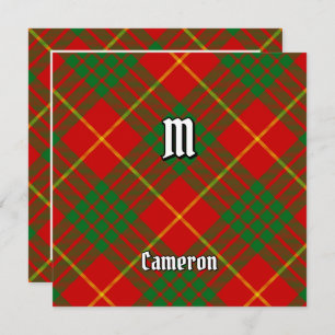Clan Cameron Tartan Invitation
