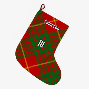 Clan Cameron Tartan Large Christmas Stocking