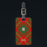 Clan Cameron Tartan Luggage Tag<br><div class="desc">Clan Cameron traditional tartan with modern colours. Seamless pattern. Custom monogram. Custom text on both sides.</div>
