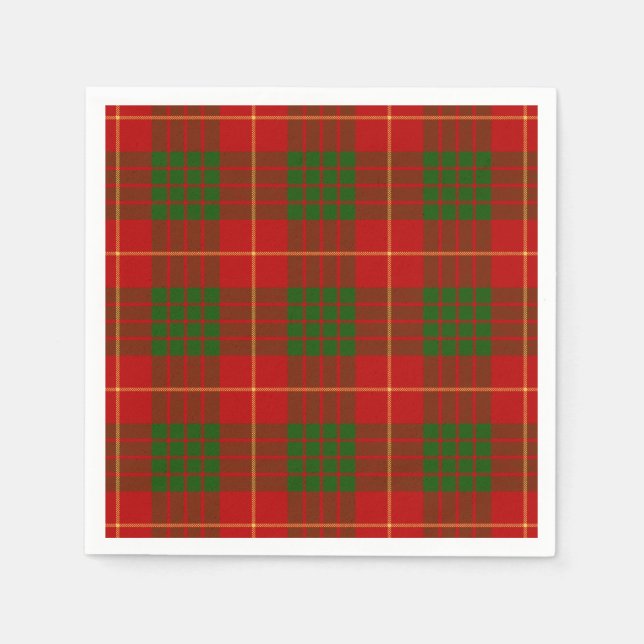 Clan Cameron Tartan Napkin (Front)