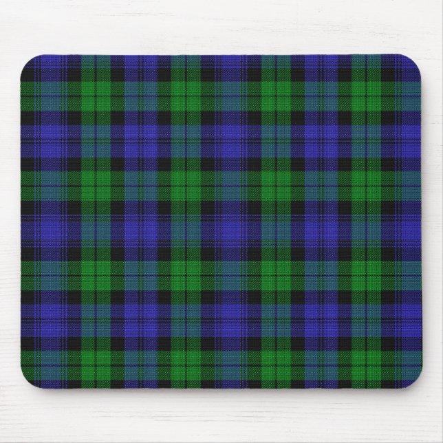  Clan Campbell Black Watch Scottish Tartan  Mouse Mat (Front)