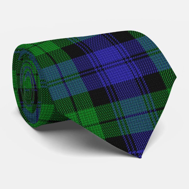 Clan Campbell Black Watch Scottish Tartan Tie (Rolled)