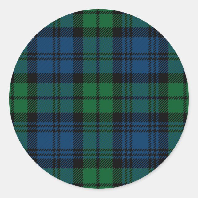 Clan Campbell Classic Round Sticker (Front)
