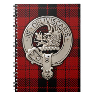 Clan Campbell Crest & Armaddie Tartan Notebook