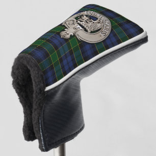 Clan Campbell Crest & Breadalbane Tartan Golf Head Cover