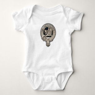 Clan Campbell Crest & Cawdor Tartan Baby Bodysuit