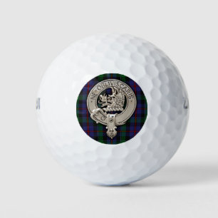 Clan Campbell Crest & Cawdor Tartan Golf Balls
