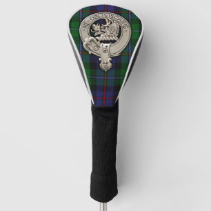Clan Campbell Crest & Cawdor Tartan Golf Head Cover