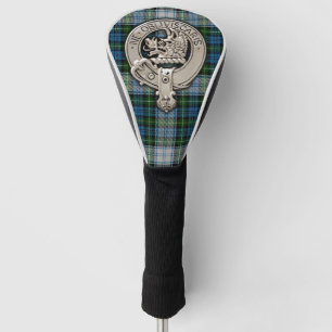 Clan Campbell Crest & Dress Tartan Golf Head Cover