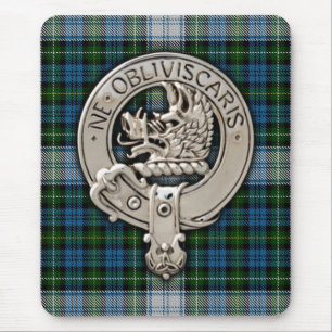 Clan Campbell Crest & Dress Tartan Mouse Mat
