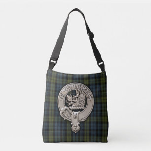 Clan Campbell Crest & Tartan Crossbody Bag