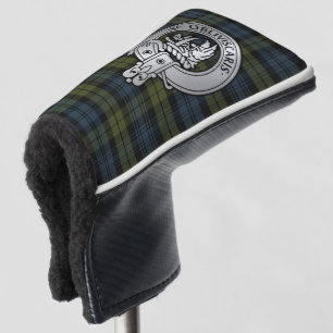 Clan Campbell Crest & Tartan Golf Head Cover