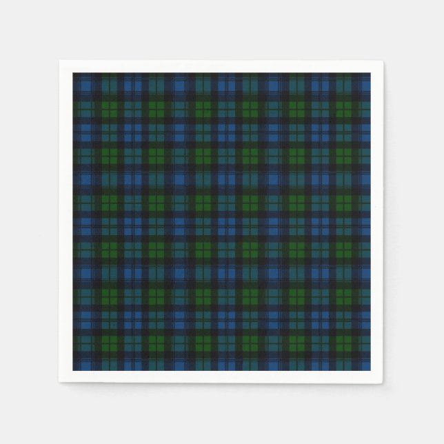Clan Campbell Military Tartan Napkin (Front)