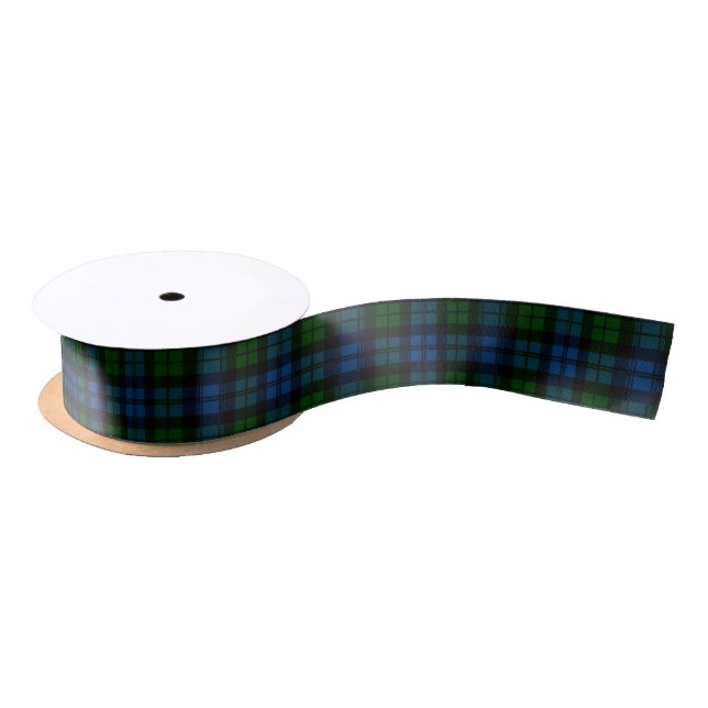 Clan Campbell Military Tartan Satin Ribbon (Spool)