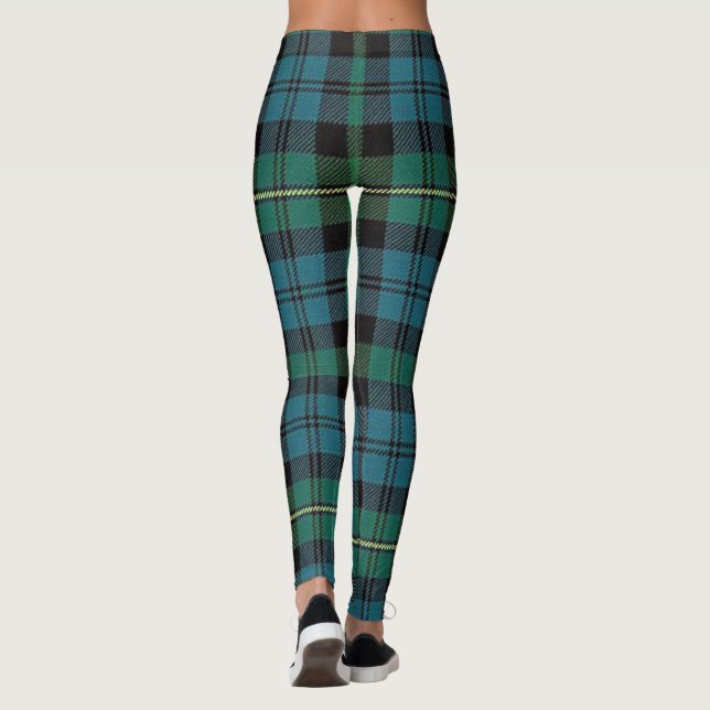 Clan Campbell of Loudoun Scottish Tartan Leggings (Back)
