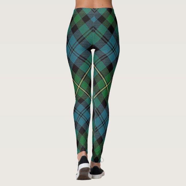 Clan Campbell of Loudoun Scottish Tartan Leggings (Back)
