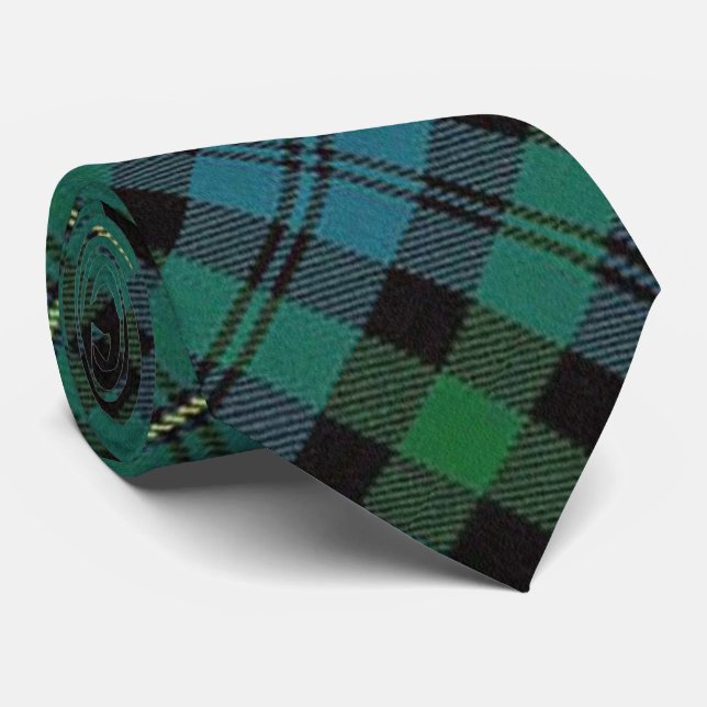 Clan Campbell of Loudoun Scottish Tartan Tie (Rolled)