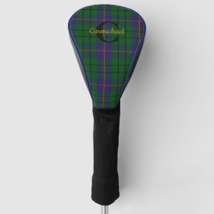 Clan Carmichael Plaid Monogrammed Golf Head Cover