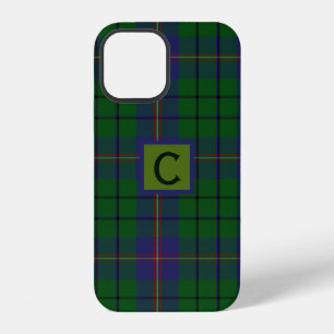 Clan Carmichael Plaid Monogrammed iPhone 12 Case