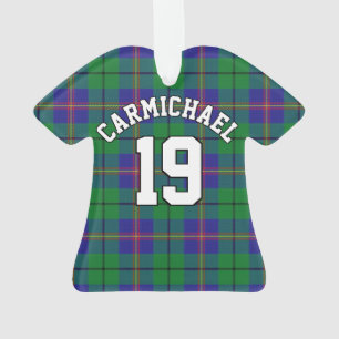 Clan Carmichael Tartan Christmas Jersey Ornament