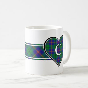 Clan Carmichael Tartan Heart Coffee Mug