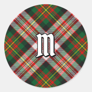 Clan Carnegie Dress Tartan Classic Round Sticker