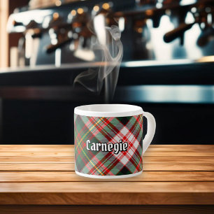 Clan Carnegie Dress Tartan Espresso Cup