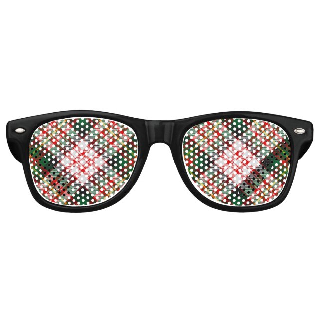 Clan Carnegie Dress Tartan Retro Sunglasses (Front)