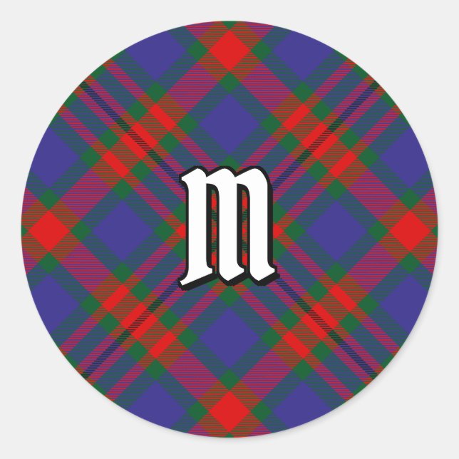Clan Carnegie Tartan Classic Round Sticker (Front)