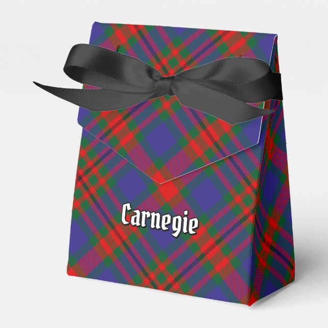 Clan Carnegie Tartan Favour Box (Front Side)