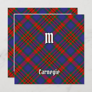 Clan Carnegie Tartan Invitation