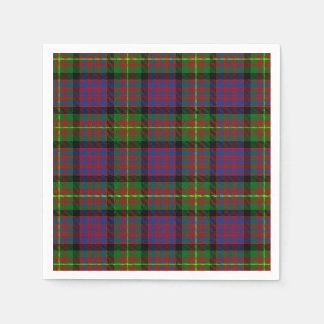 Clan Carnegie Tartan Napkin (Front)