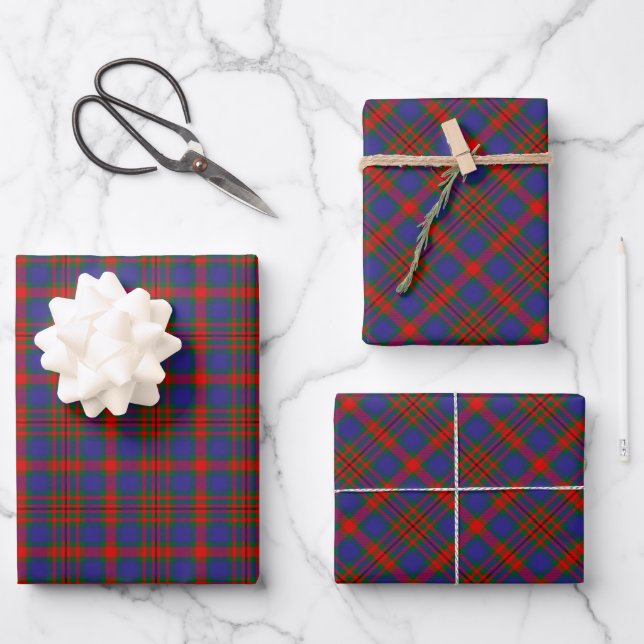 Clan Carnegie Tartan Wrapping Paper Sheet (Front)