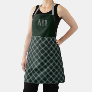 Clan Chef Campbell Tartan Plaid Name Apron