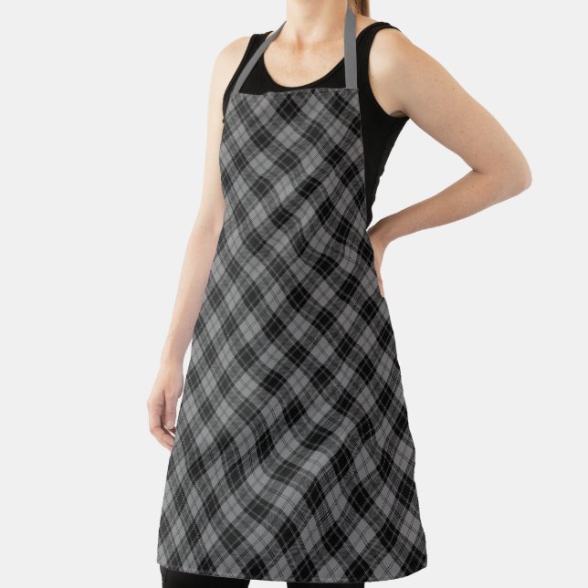 Clan Chef Douglas Tartan Plaid Pattern Apron (Insitu)