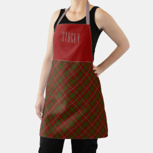 Clan Chef Hay Tartan Plaid Name Apron