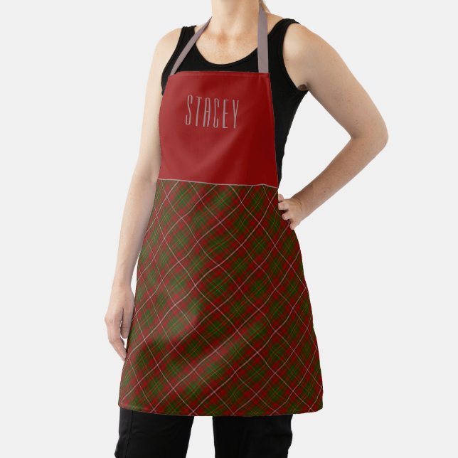 Clan Chef Hay Tartan Plaid Name Apron (Insitu)