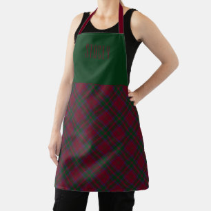 Clan Chef MacDougall Tartan Plaid Name Apron
