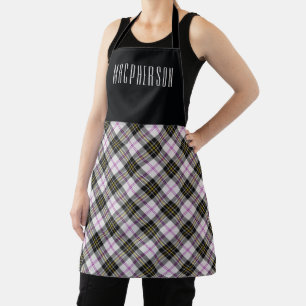Clan Chef MacPherson Plaid Name Apron