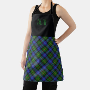 Clan Chef Smith Tartan Plaid Name Apron