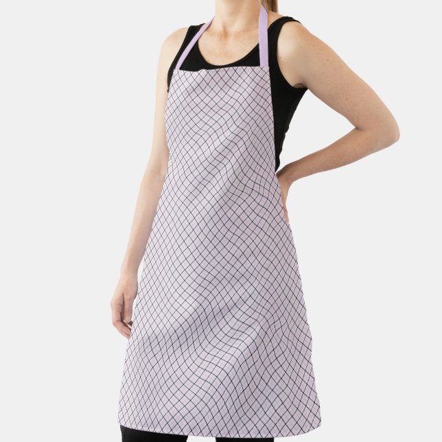 Clan Chef Tattersall Tartan Plaid Pattern Apron (Insitu)
