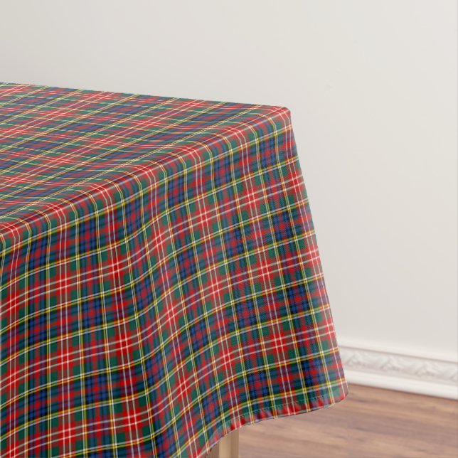 Clan Christie Multicolored Scottish Tartan Tablecloth (In Situ)