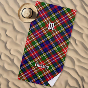 Clan Christie Tartan Beach Towel