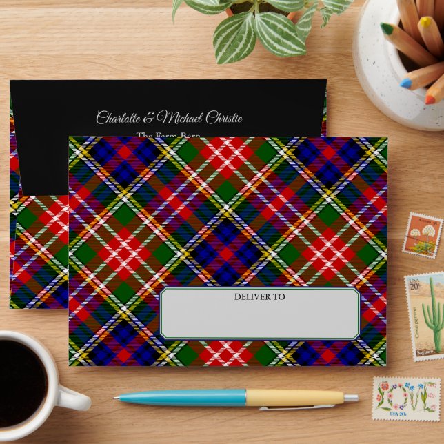 Clan Christie Tartan Envelope (Desk)