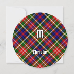 Clan Christie Tartan Invitation