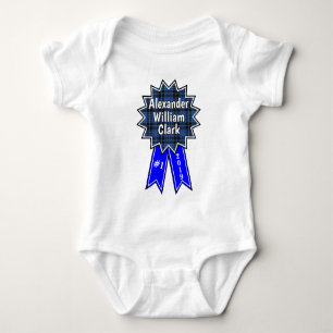 Clan Clark #1 Award Blue Ribbon Baby Bodysuit